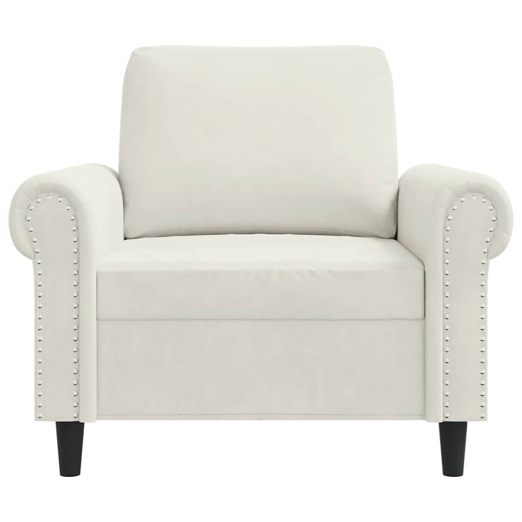 Sessel Creme 60 cm Samt
