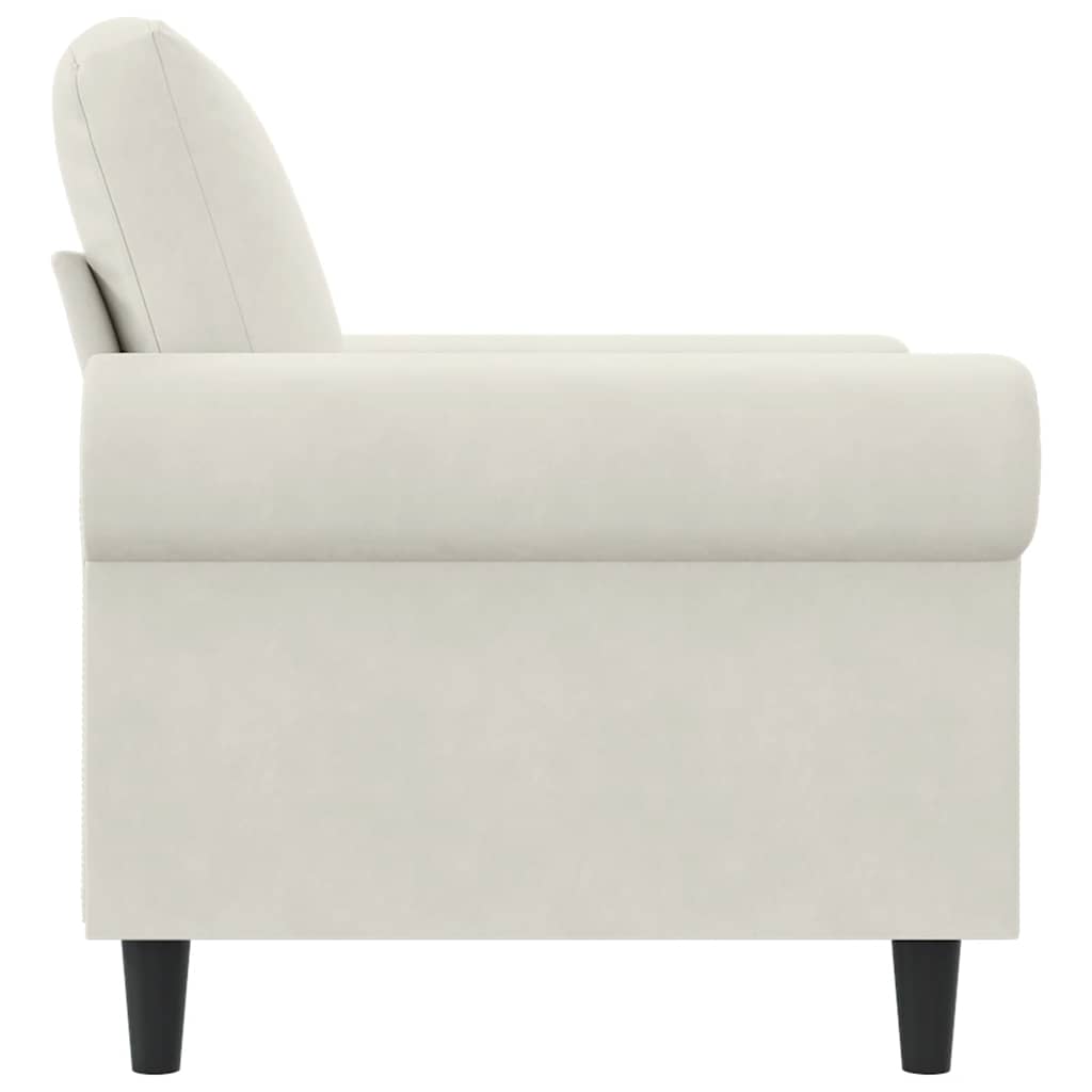 Sessel Creme 60 cm Samt