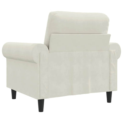 Sessel Creme 60 cm Samt