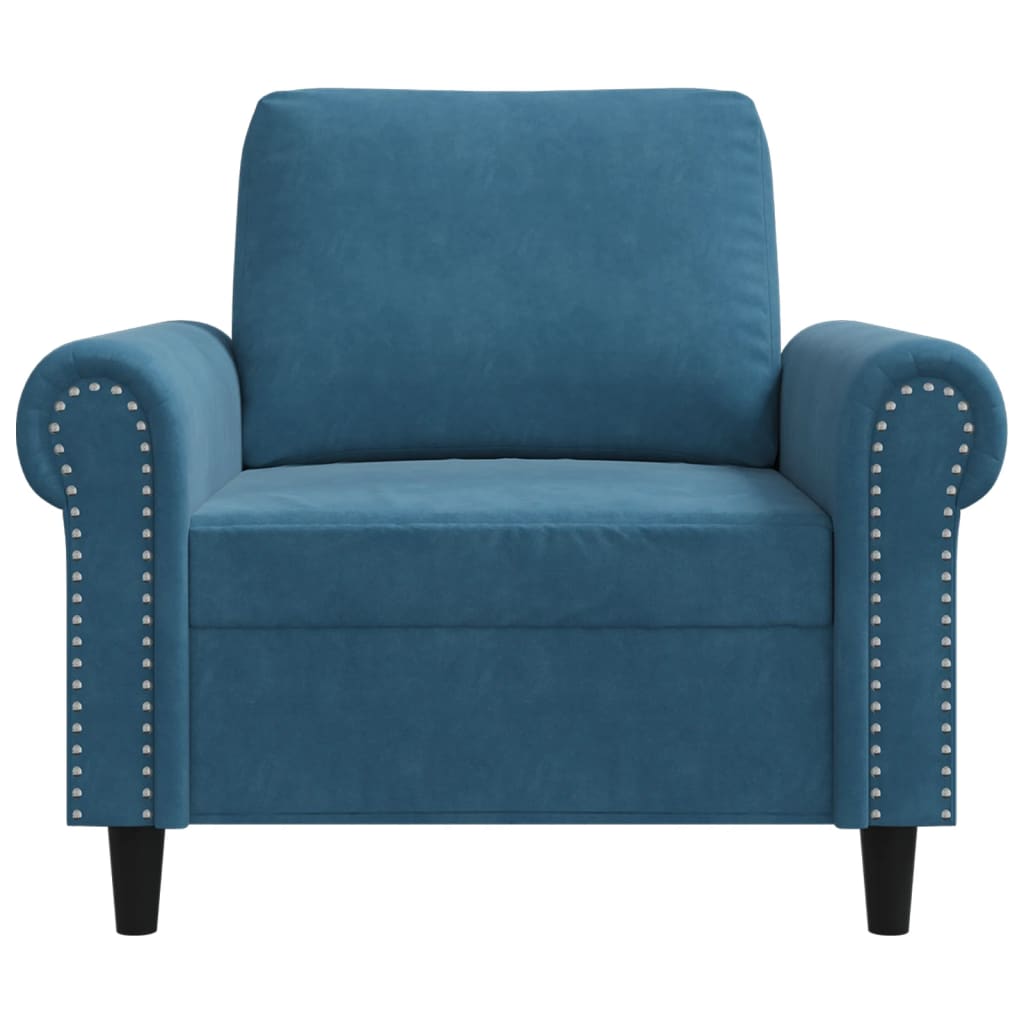 Sessel Blau 60 cm Samt