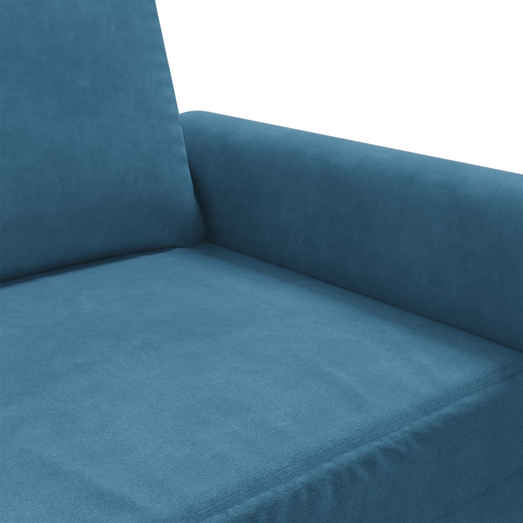 Sessel Blau 60 cm Samt