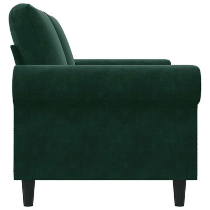 2-Sitzer-Sofa Dunkelgrün 120 cm Samt