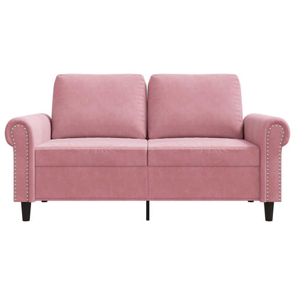 2-Sitzer-Sofa Rosa 120 cm Samt