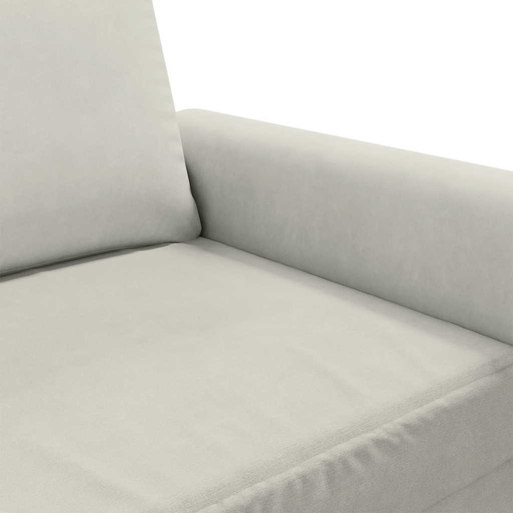 2-Sitzer-Sofa Creme 120 cm Samt