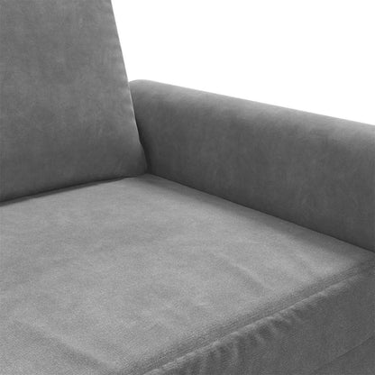 2-Sitzer-Sofa Dunkelgrau 140 cm Samt