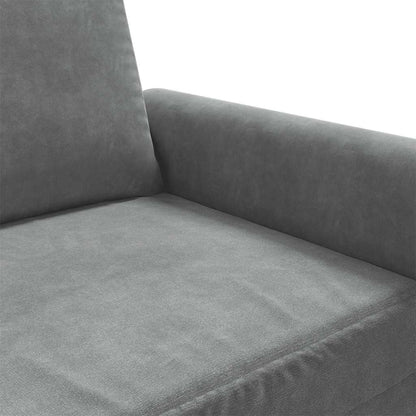 3-Sitzer-Sofa Dunkelgrau 180 cm Samt