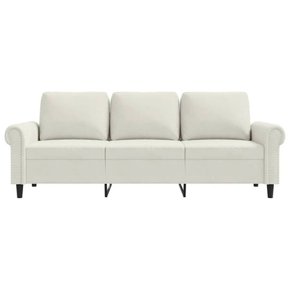 3-Sitzer-Sofa Creme 180 cm Samt