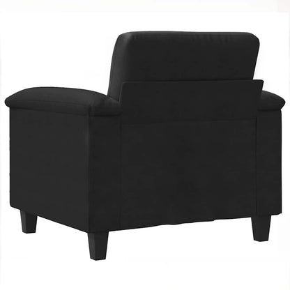 Sessel Schwarz 60 cm Mikrofasergewebe
