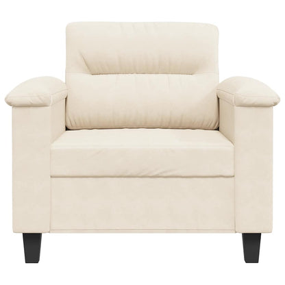 Sessel Beige 60 cm Mikrofasergewebe