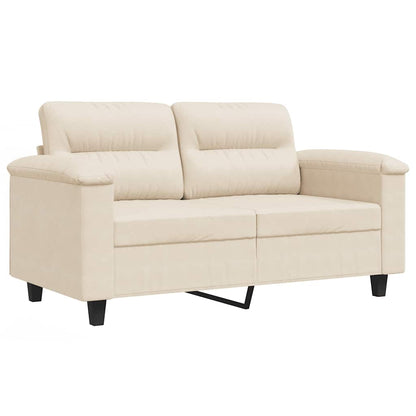 2-Sitzer-Sofa Beige 120 cm Mikrofasergewebe