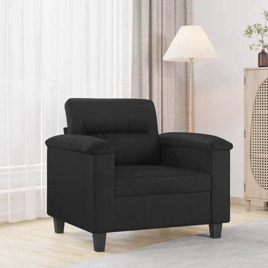 Fauteuil noir 60 cm simili cuir