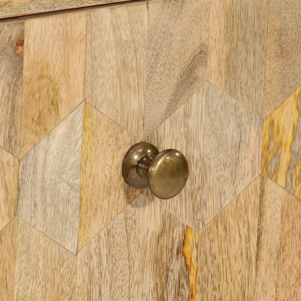 Meuble à tiroirs 70x35x70 cm en bois de manguier massif