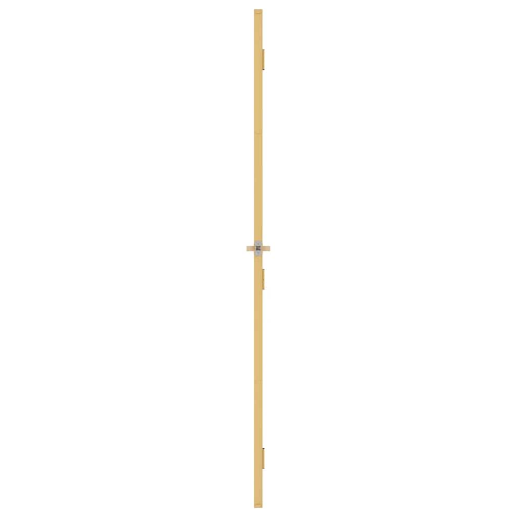Innentür Schlank Golden 76x201,5 cm Hartglas und Aluminium