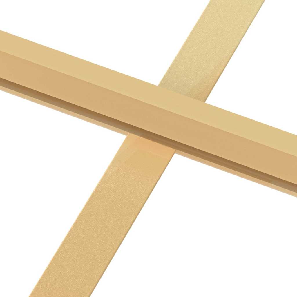 Innentür Schlank Golden 93x201,5 cm Hartglas und Aluminium