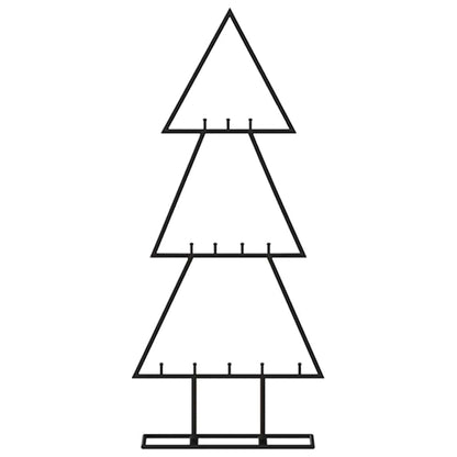 Metall-Weihnachtsbaum Deko Schwarz 60 cm