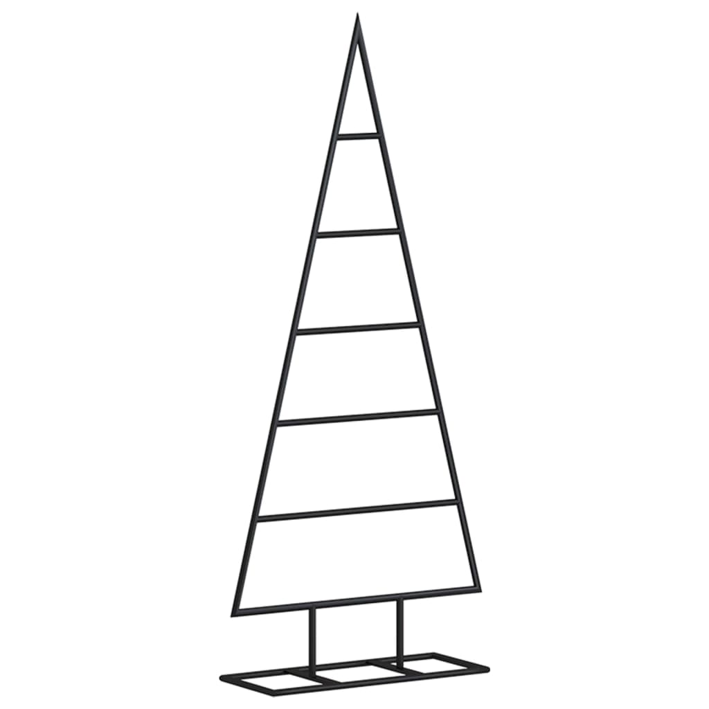 Metal Christmas tree for decorations Black 90 cm
