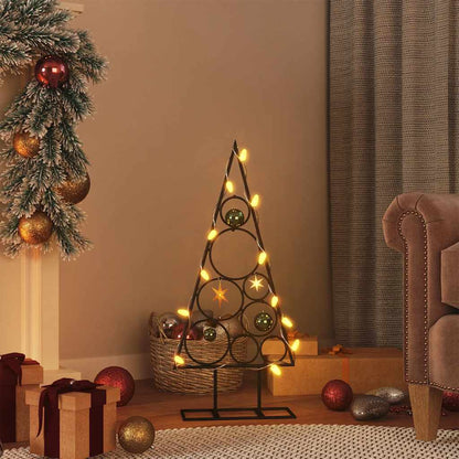 Metall-Weihnachtsbaum Deko Schwarz 60 cm