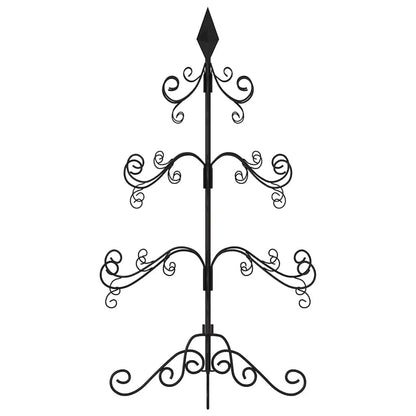 Metall-Weihnachtsbaum für Dekorationen Schwarz 90 cm