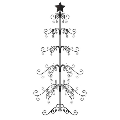 Metall-Weihnachtsbaum für Dekorationen Schwarz 150 cm