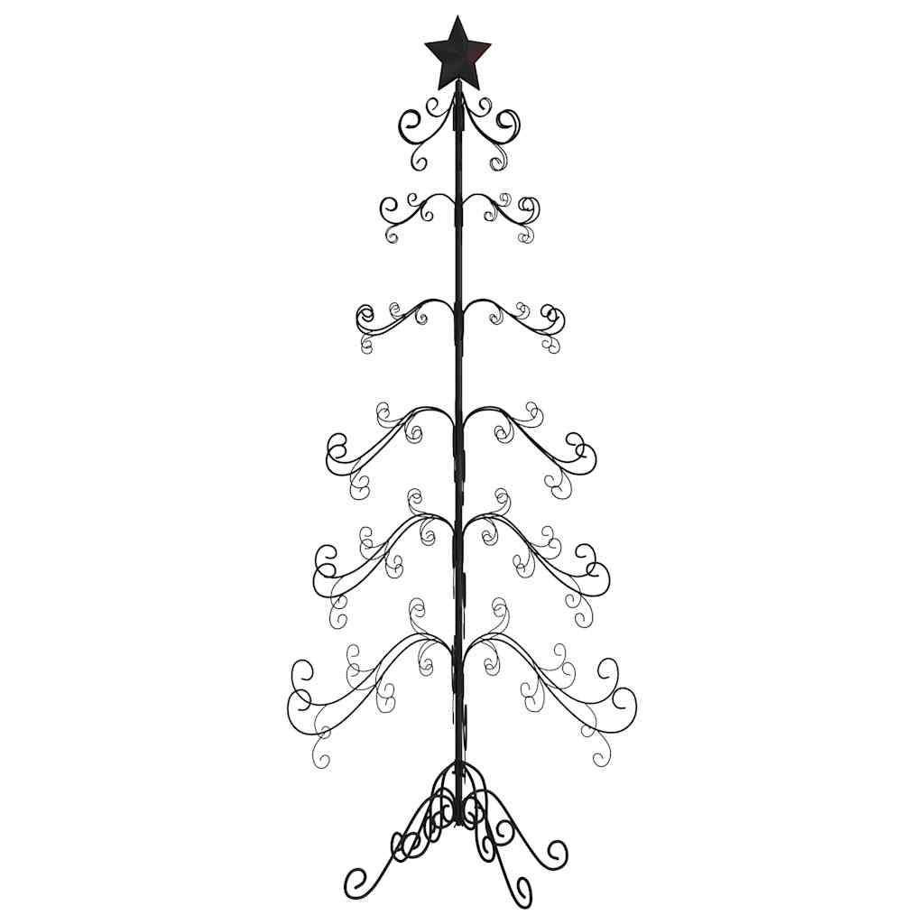 Metall-Weihnachtsbaum für Dekorationen Schwarz 180 cm
