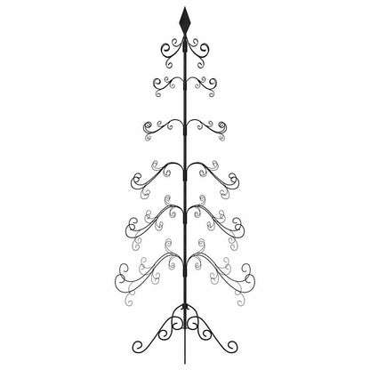Metall-Weihnachtsbaum für Dekorationen Schwarz 215 cm