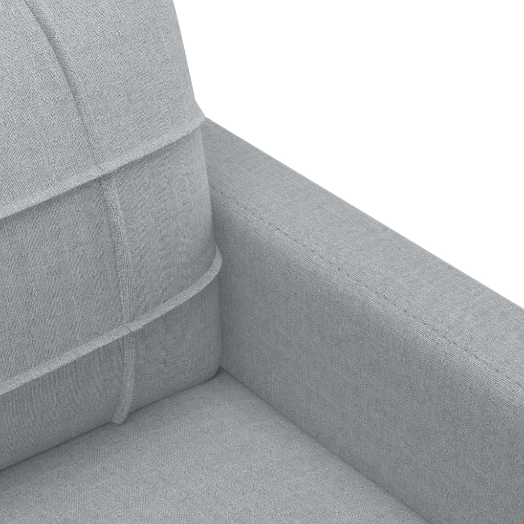 Canapé fauteuil gris clair 60 cm tissu