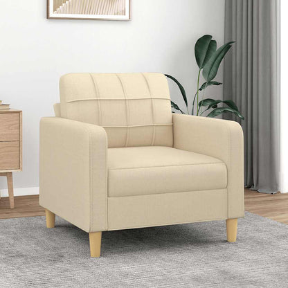 Sofasessel Creme 60 cm Stoff