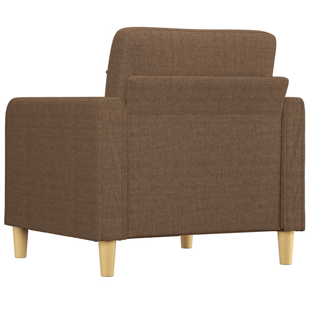 Canapé fauteuil marron 60 cm tissu