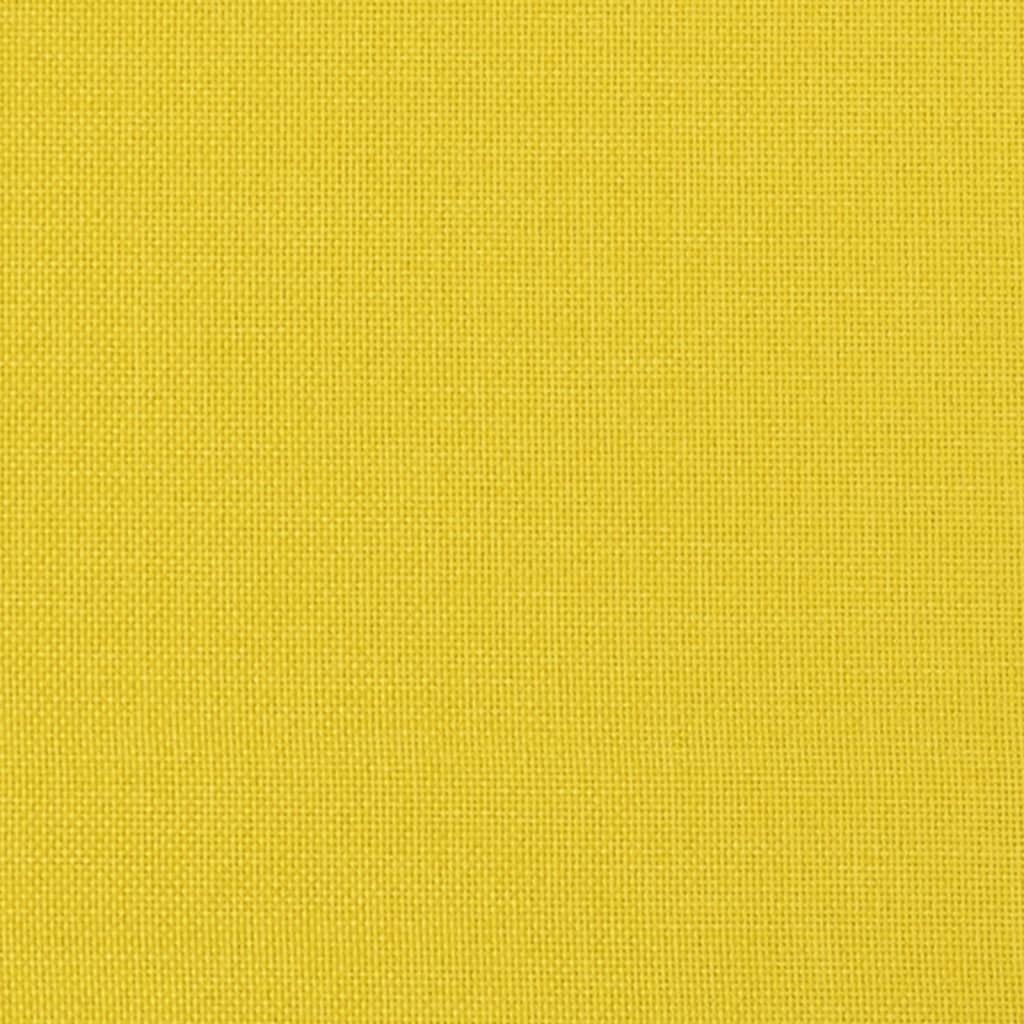 Canapé fauteuil jaune clair 60 cm tissu