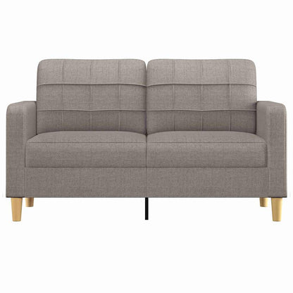 2-Sitzer-Sofa Taupe 140 cm Stoff