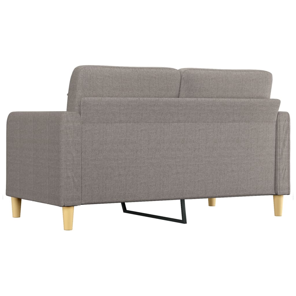 2-Sitzer-Sofa Taupe 140 cm Stoff