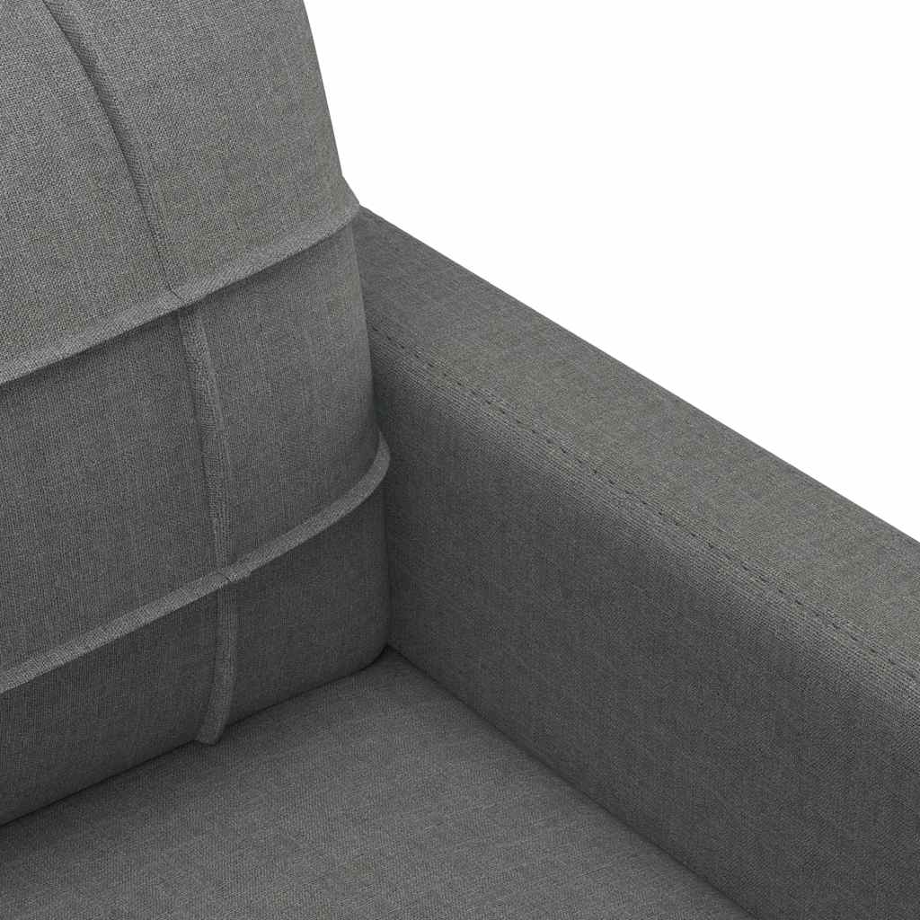 Canapé 3 places tissu gris foncé 180 cm