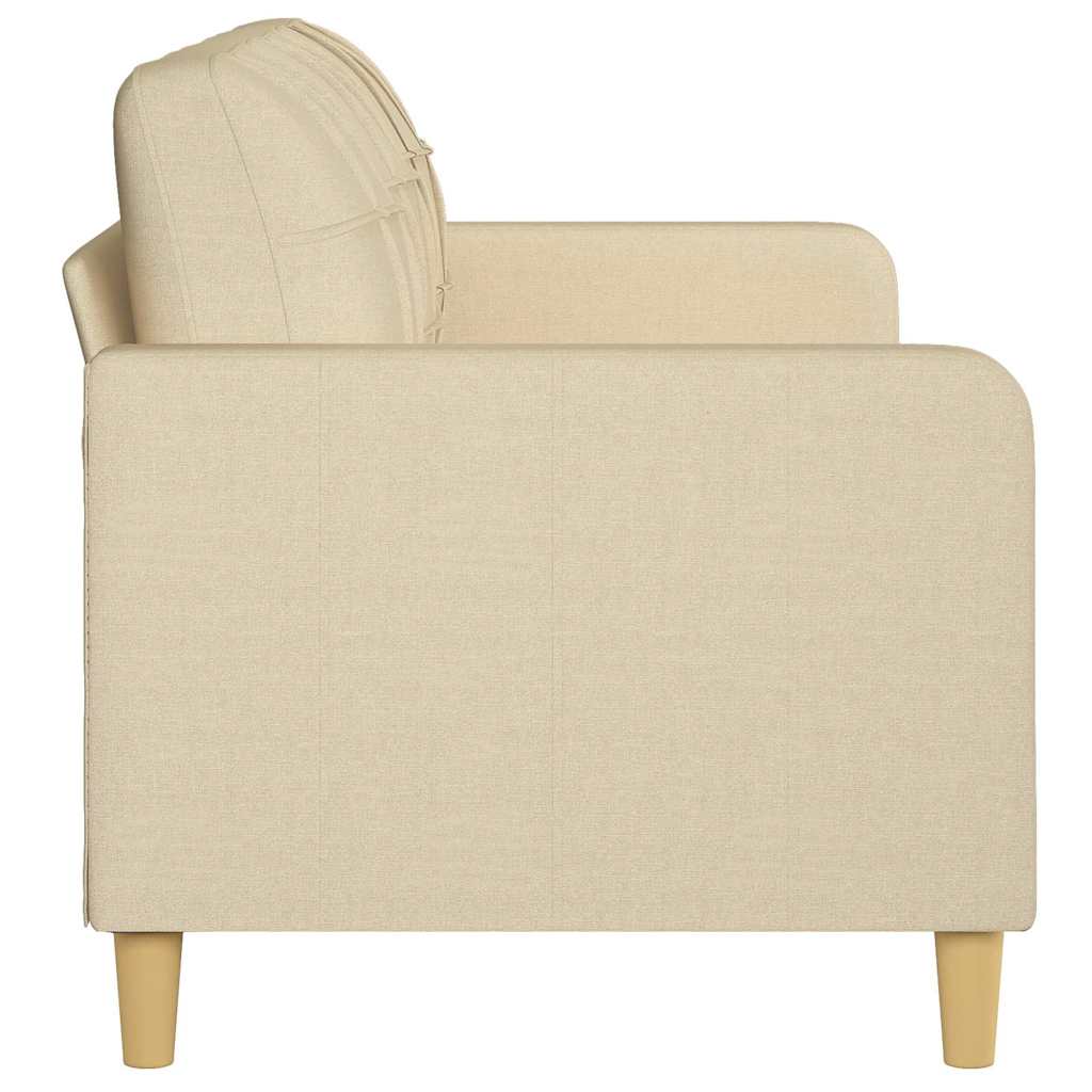 3-seater sofa cream 180 cm fabric