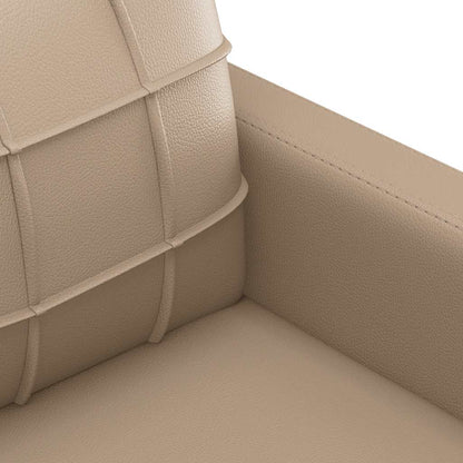 2-Sitzer-Sofa Cappuccino-Braun 120 cm Kunstleder