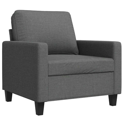 Sofasessel Dunkelgrau 60 cm Stoff