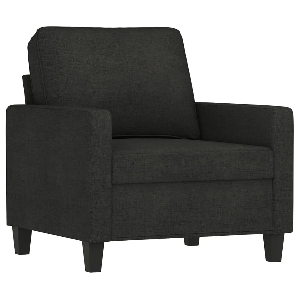 Fauteuil noir 60 cm tissu