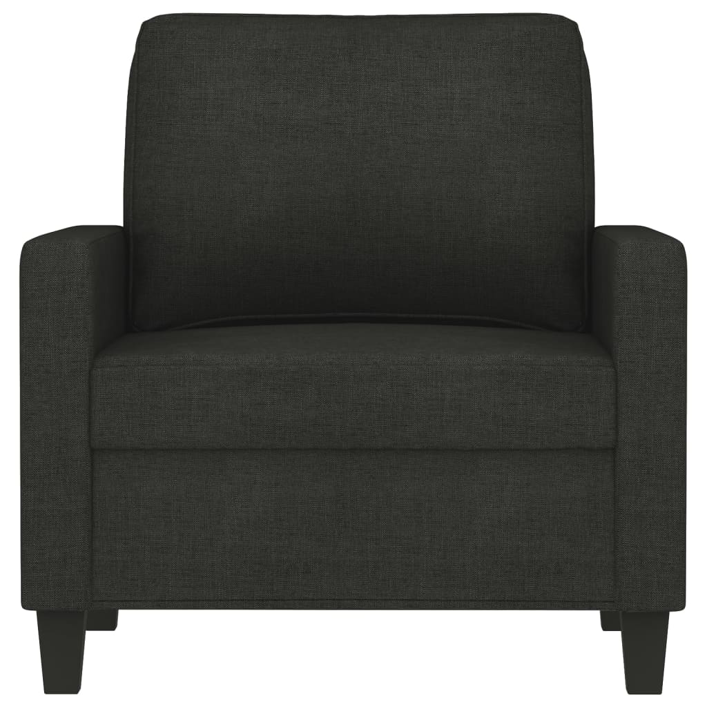 Fauteuil noir 60 cm tissu