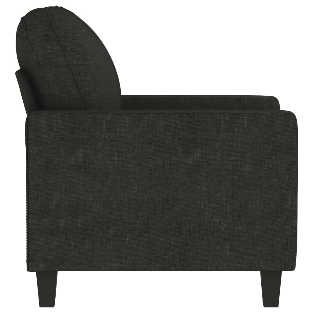 Fauteuil noir 60 cm tissu