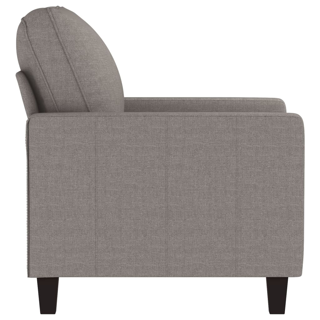 Fauteuil taupe 60 cm tissu