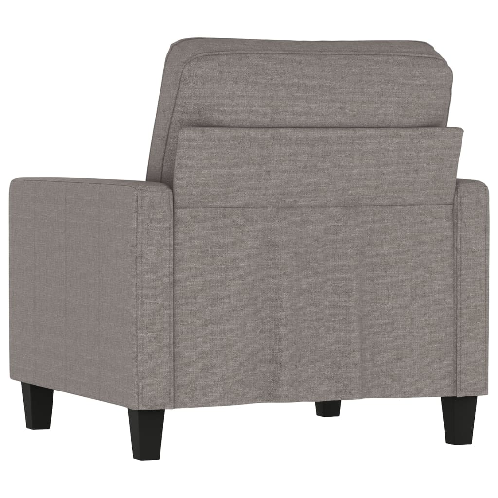 Fauteuil taupe 60 cm tissu