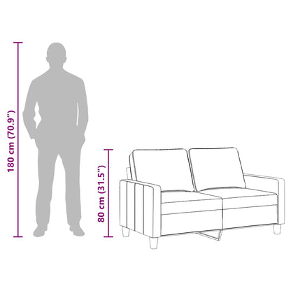 2-Sitzer-Sofa Dunkelgrau 120 cm Stoff