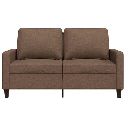 2-Sitzer-Sofa Braun 120 cm Stoff