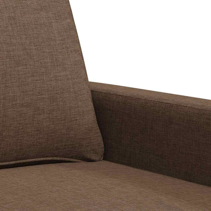 2-Sitzer-Sofa Braun 120 cm Stoff