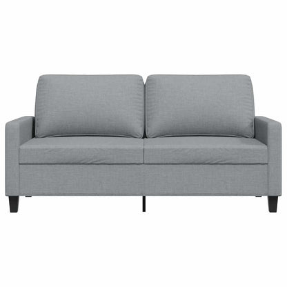 2-Sitzer-Sofa Hellgrau 140 cm Stoff