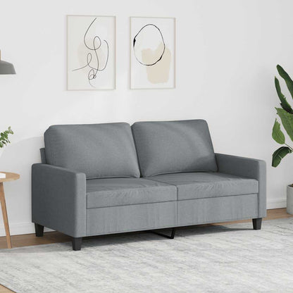 2-Sitzer-Sofa Hellgrau 140 cm Stoff