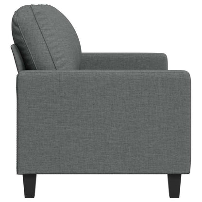 2-Sitzer-Sofa Dunkelgrau 140 cm Stoff