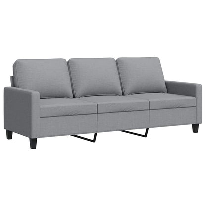 3-Sitzer-Sofa Hellgrau 180 cm Stoff