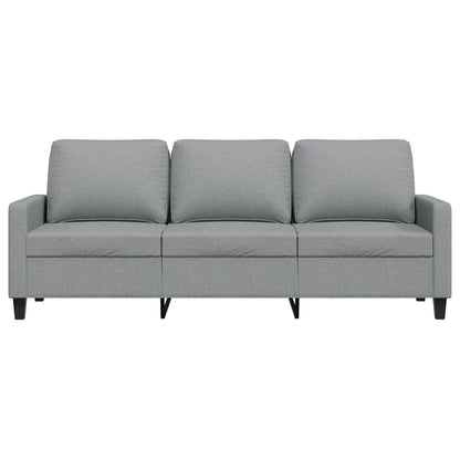 3-Sitzer-Sofa Hellgrau 180 cm Stoff