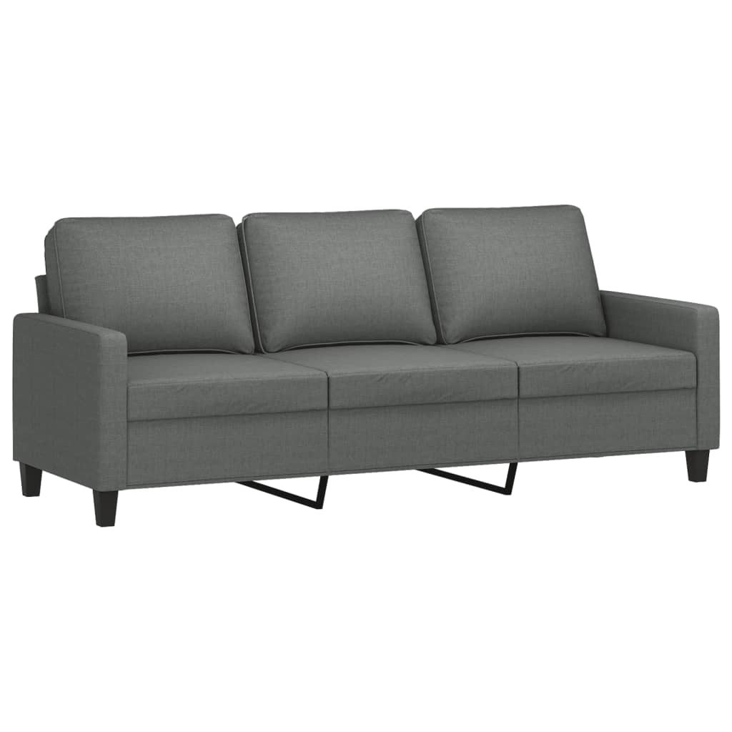 3-Sitzer-Sofa Dunkelgrau 180 cm Stoff