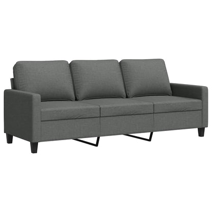 3-Sitzer-Sofa Dunkelgrau 180 cm Stoff